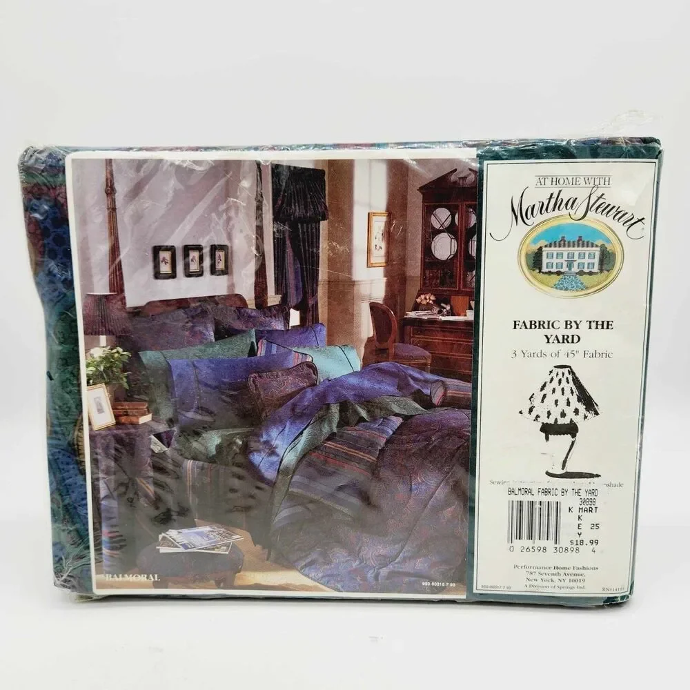 At Home With Martha Stewart Fabric by the Yard Balmoral 30898 Paisley 3 Yards